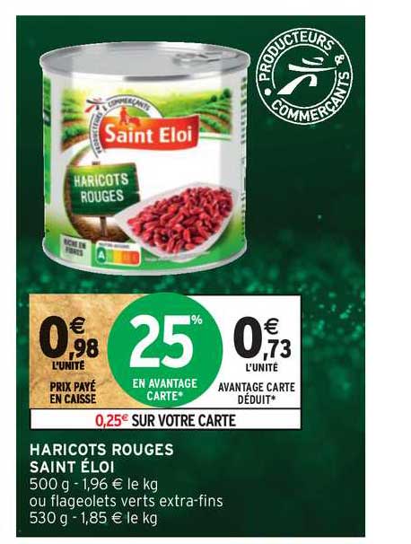 haricots rouges saint éloi