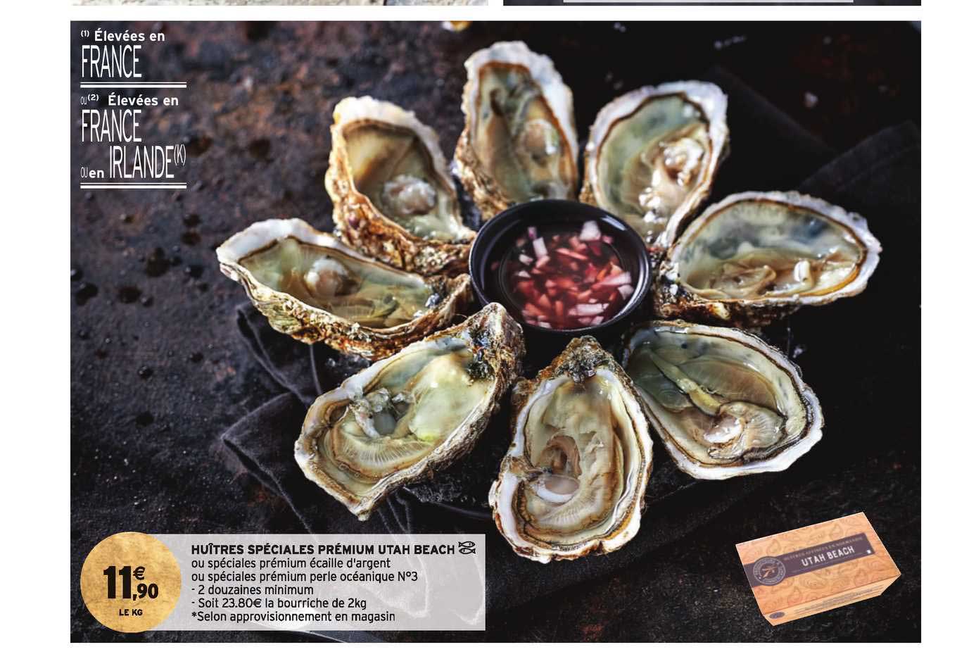 huîtres spéciales prémium utah beach