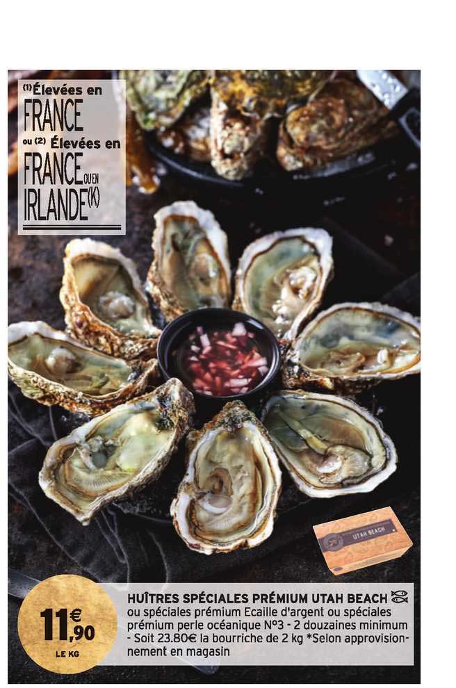 huîtres spéciales premium utah beach