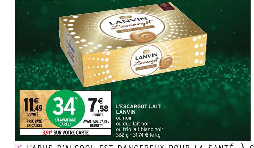 l'escargot lait lanvin