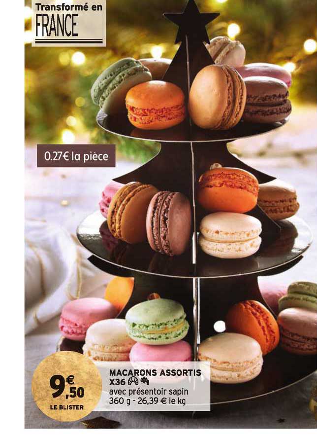 macarons assortis x36