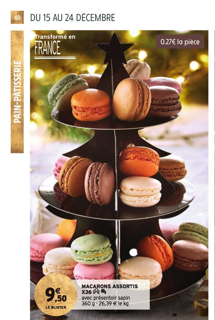 macarons assortis x36
