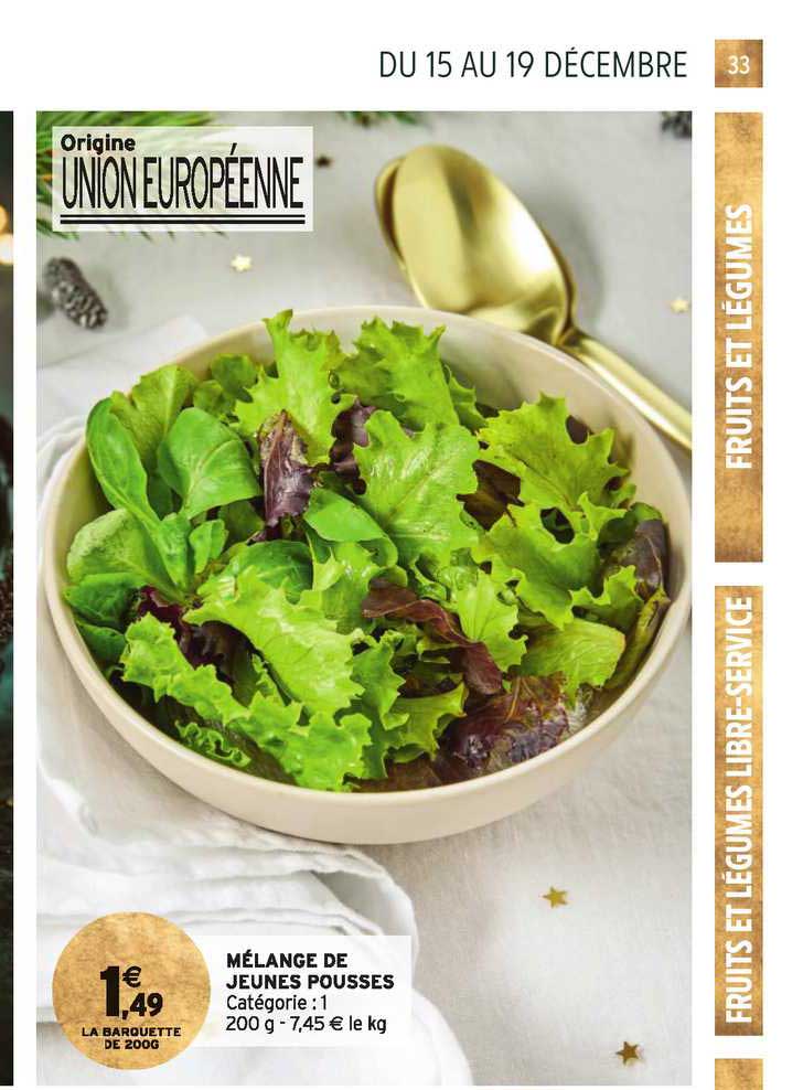 mélange de jeunes pousses