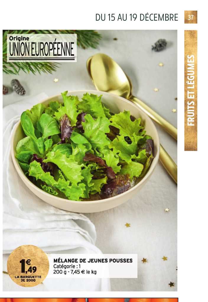 mélange de jeunes pousses