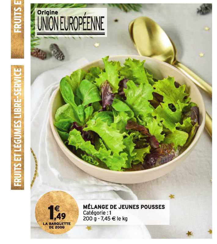 mélange de jeunes pousses