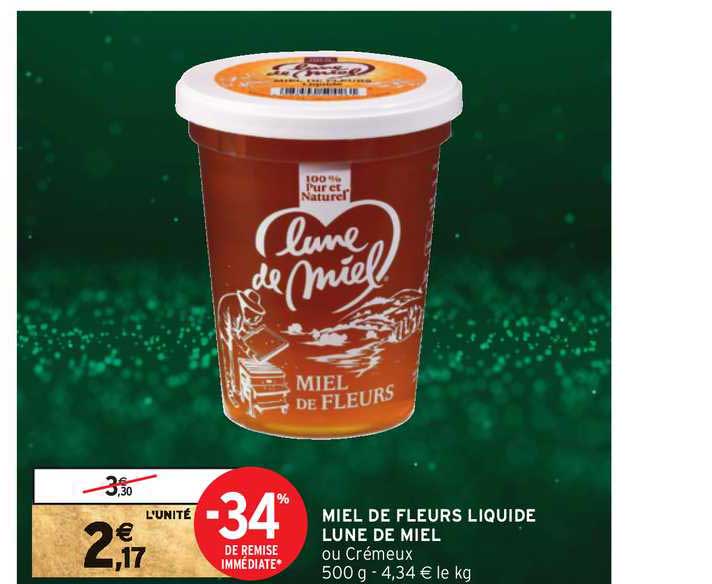 Miel De Fleurs Liquide Lune De Miel