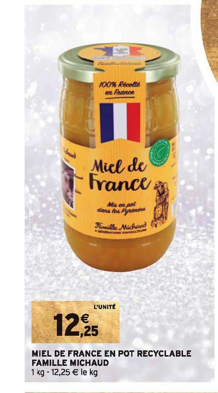 Miel De France En Pot Recyclable Famille Michaud