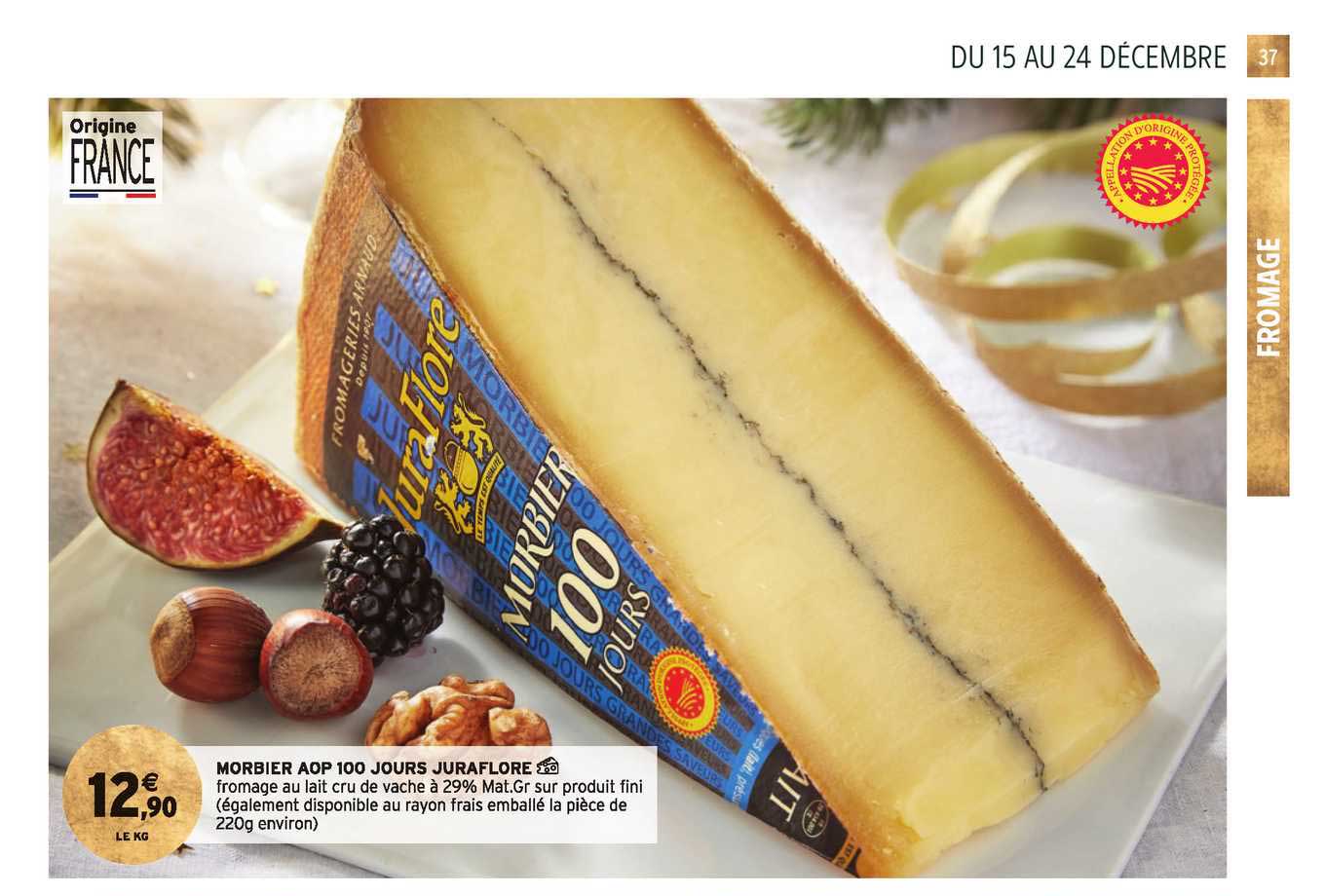 morbier aop 100 jours juraflore