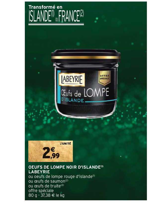 œufs de lompe noir d'islande labeyrie