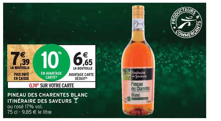 pineau des charentes blanc itinéraire des saveurs