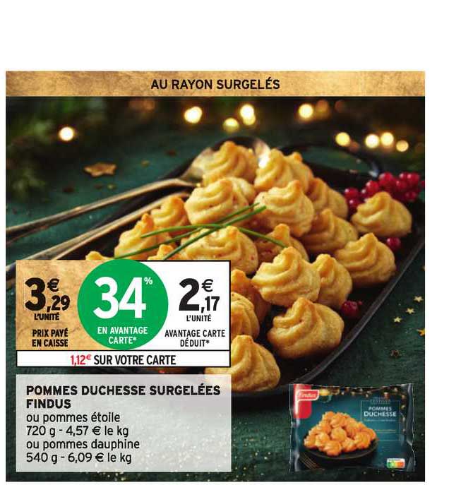 Pommes Duchesse Surgelées Findus
