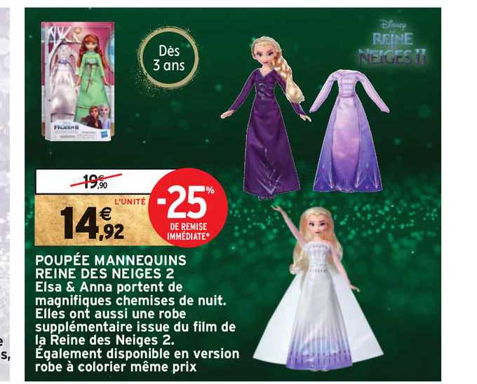 poupée mannequins reine des neiges 2