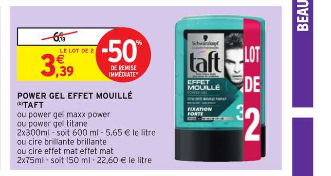 Power Gel Effet Mouillé Taft -50% De Remise Immédiate