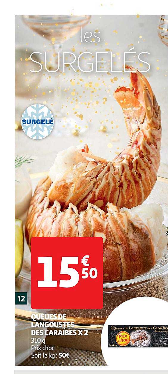 Queues De Langoustes Des Caraïbes X 2