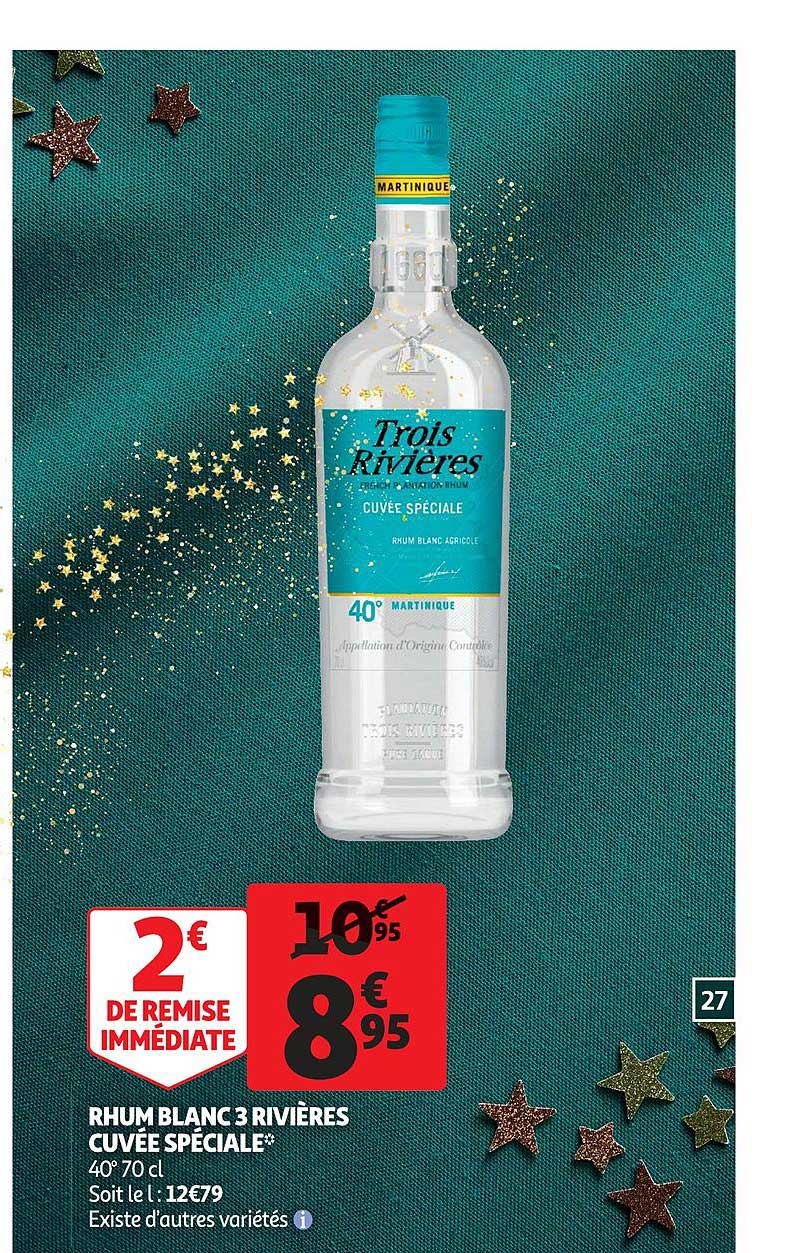 rhum blanc 3 rivières cuvée spéciale