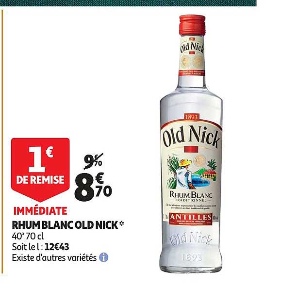 rhum blanc old nick