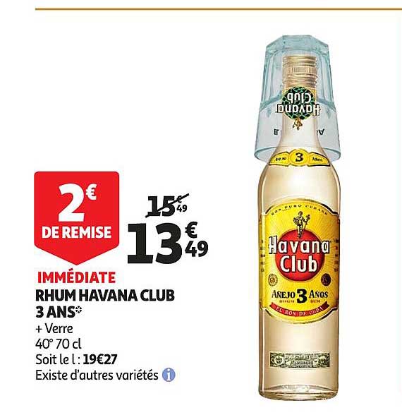 rhum havana club 3 ans