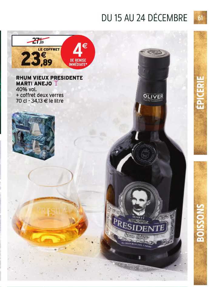 rhum vieux présidente marti anejo