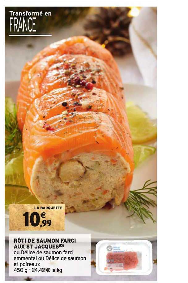 rôti de saumon farci aux st jacques