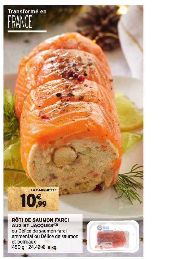 rôti de saumon farci aux st jacques