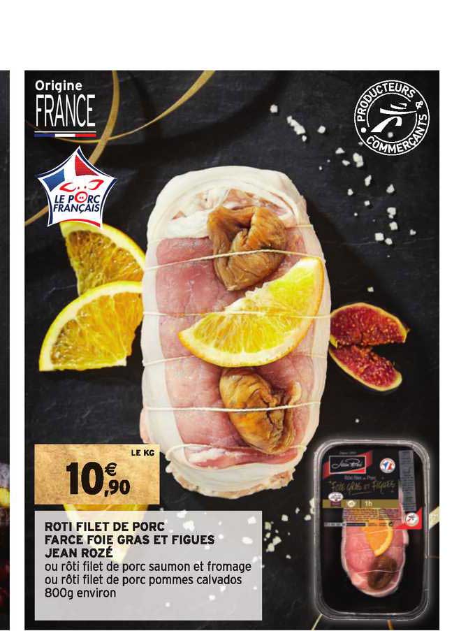Rôtir Filet De Porc Farce Foie Gras Et Figues Jean Rozé