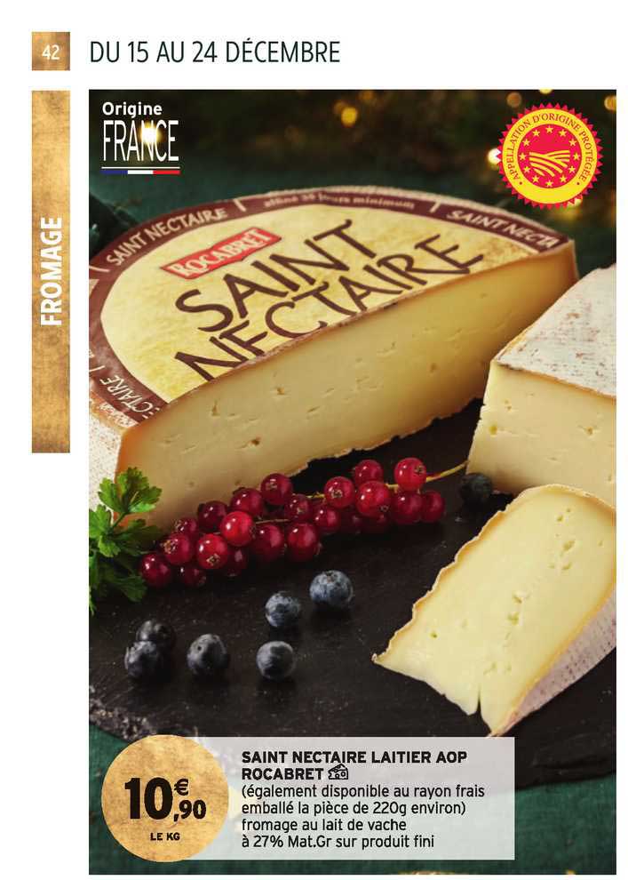 saint nectaire laitier aop rocabret
