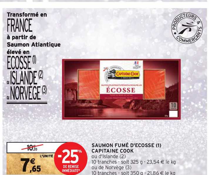 saumon fumé d'écosse capitaine cook