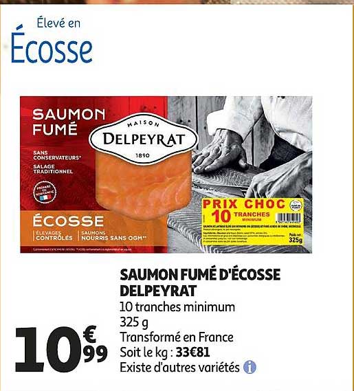 saumon fumé d'écosse delpeyrat