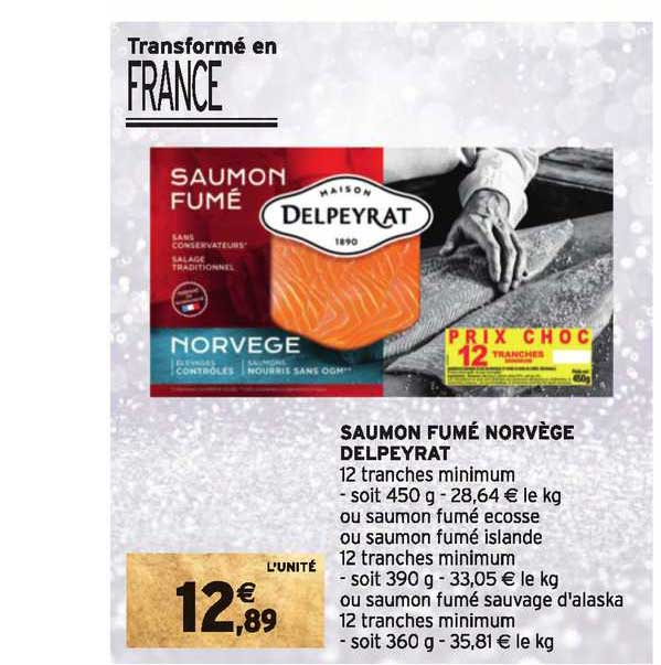 Saumon Fumé Norvège Delpeyrat