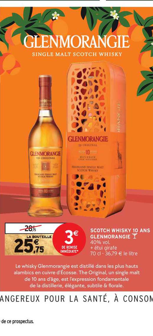 scotch whisky 10 ans glenmorangie