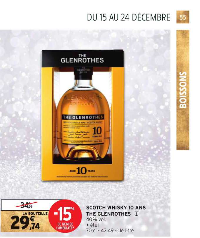 scotch whisky 10 ans the glenrothes