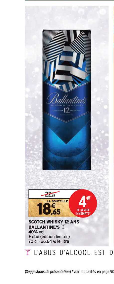 scotch whisky 12 ans ballantines