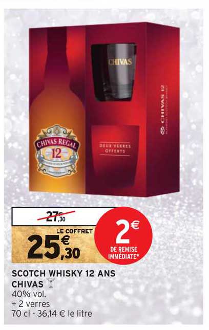 scotch whisky 12 ans chivas