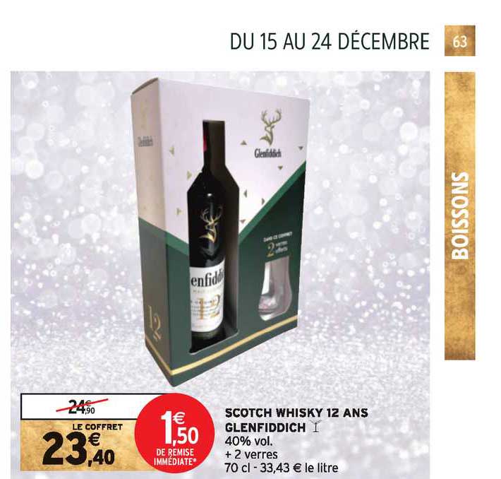 scotch whisky 12 ans glenfiddich