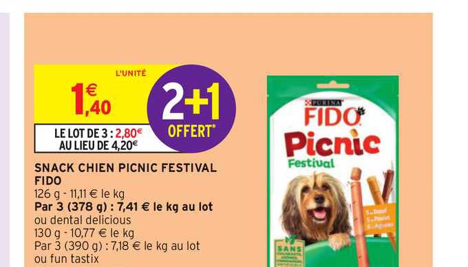 Snack Chien Picnic Festival Fido