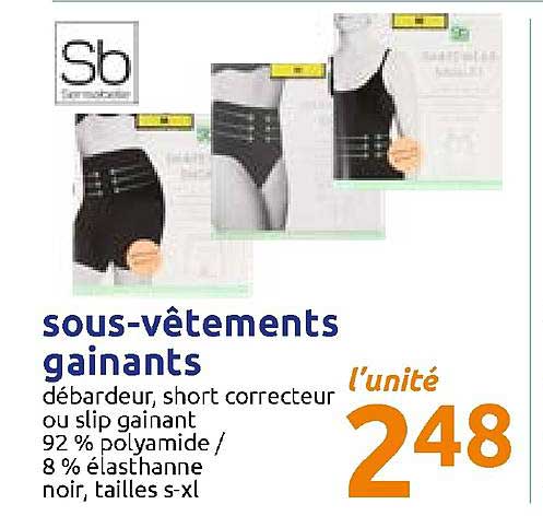 sous-vêtements gainant