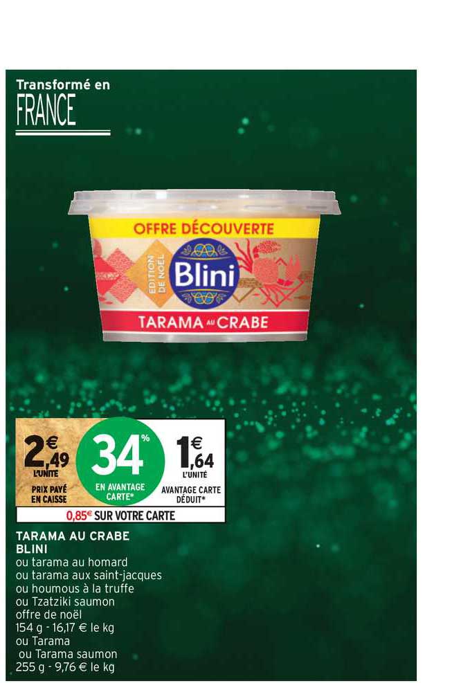 Tarama Au Crabe Blini