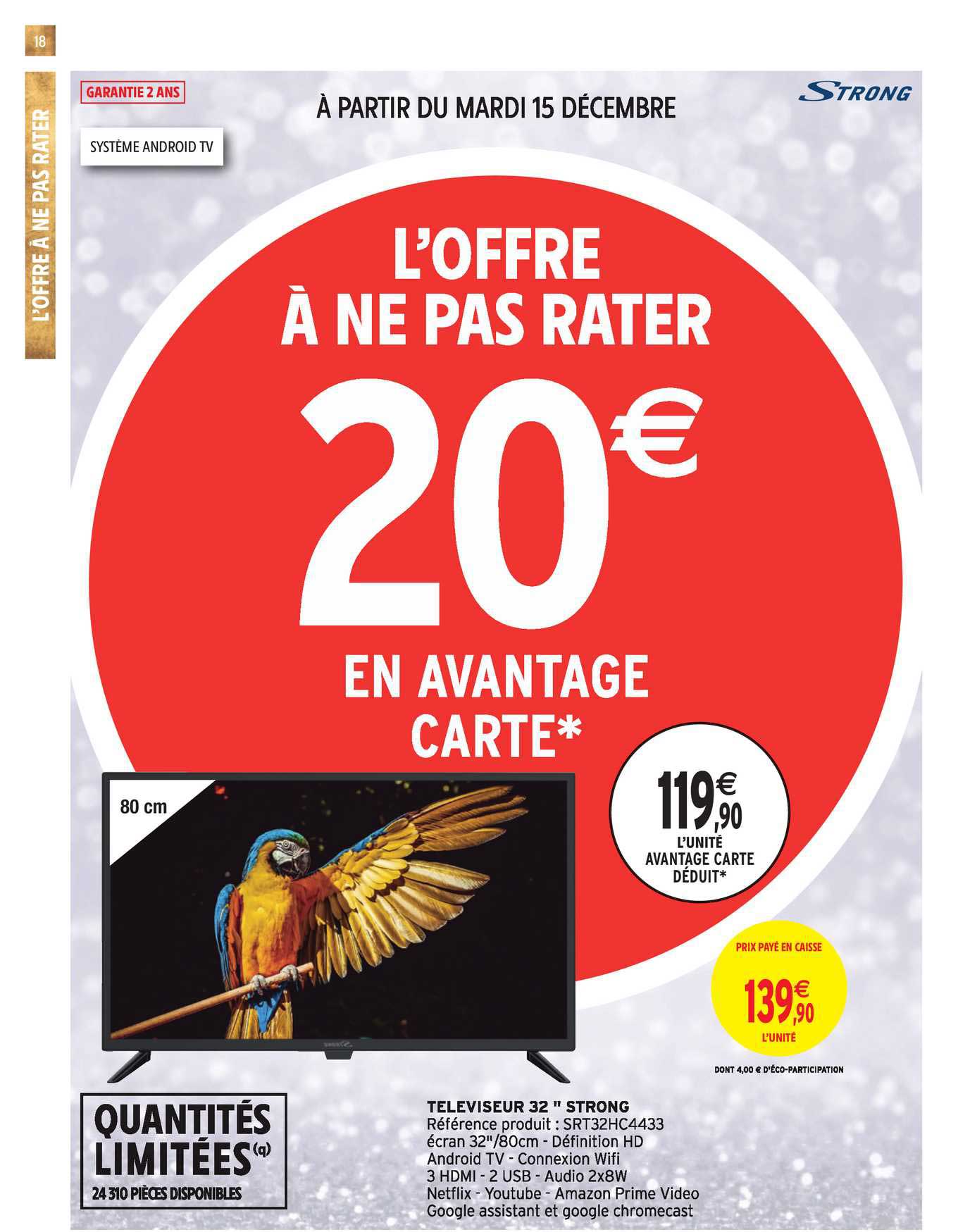 Téléviseur 32" Strong