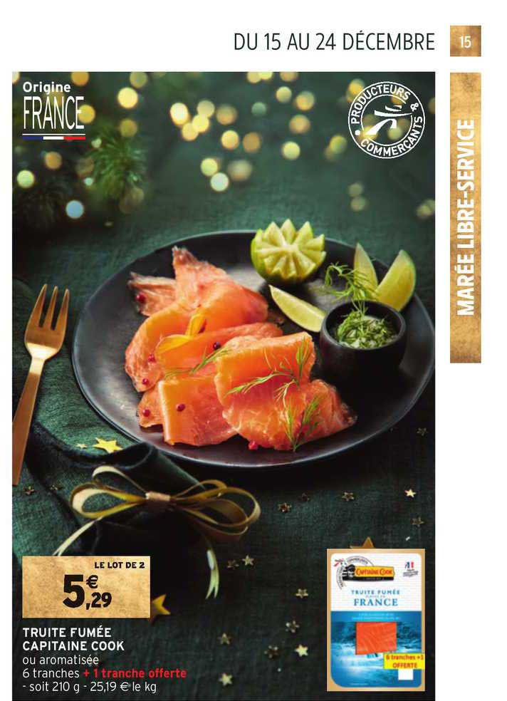 truite fumée capitaine cook