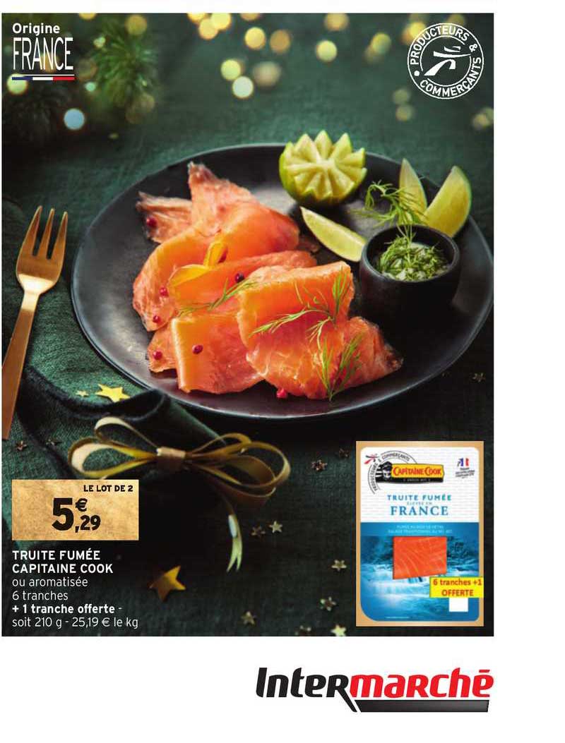 truite fumée capitaine cook