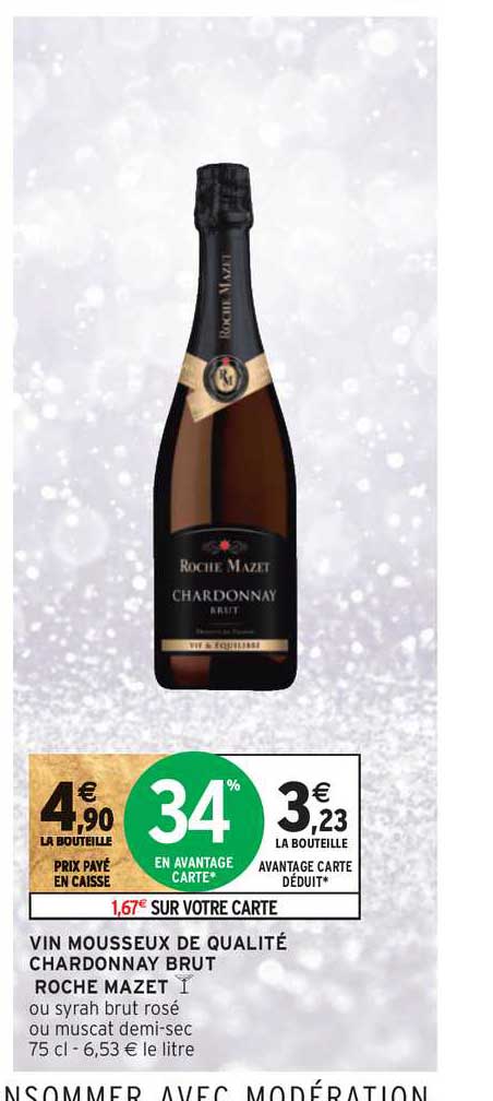 vin mousseux de qualité chardonnay brut roche mazet