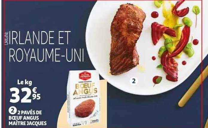 2 pavés de bœuf angus maître jacques