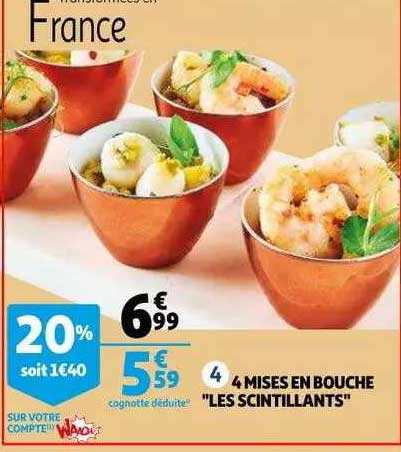 4 mises en bouche "les scintillants"