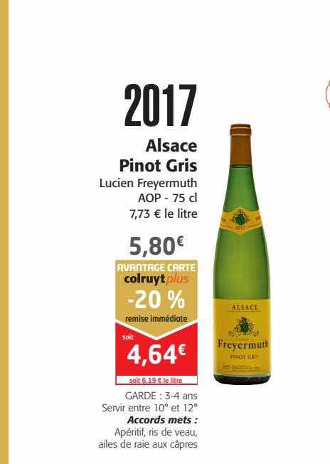 alsace pinot gris lucien freyermuth aop 2017
