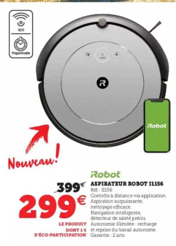 Aspirateur Robot I1156 Tobot