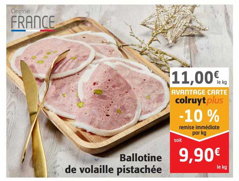 ballotine de volaille pistachée