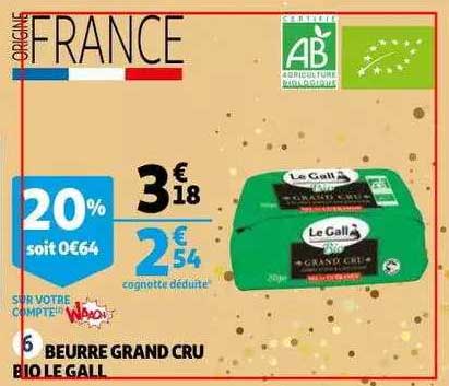 beurre grand cru bio le gall
