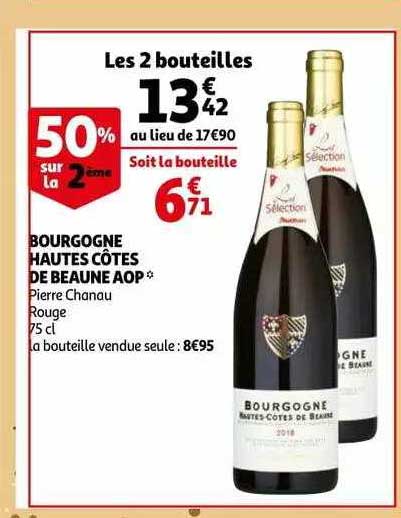bourgogne hautes côtes de beaune aop pierre chanau rouge