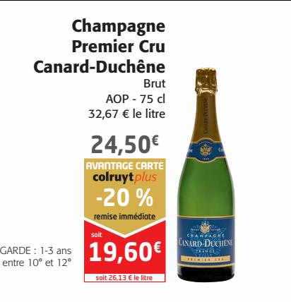 champagne premier cru canard-duchêne brut aop