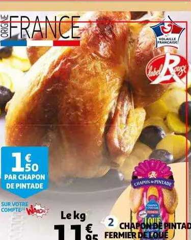 Chapon De Pintade Fermier De Loué